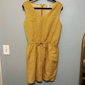Amazon large yellow dress with pockets